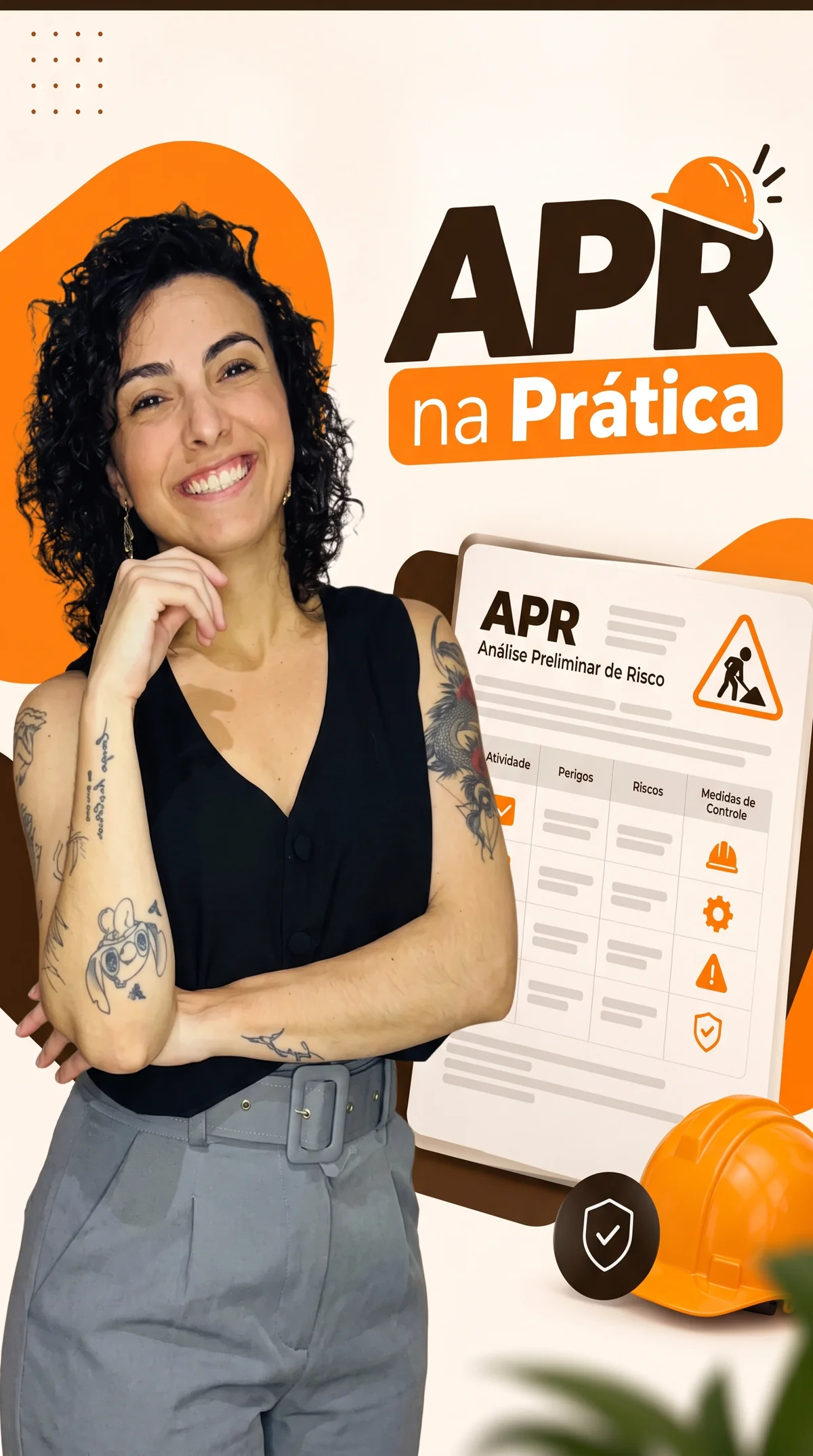Yohanna Farlon ministrando treinamento SST